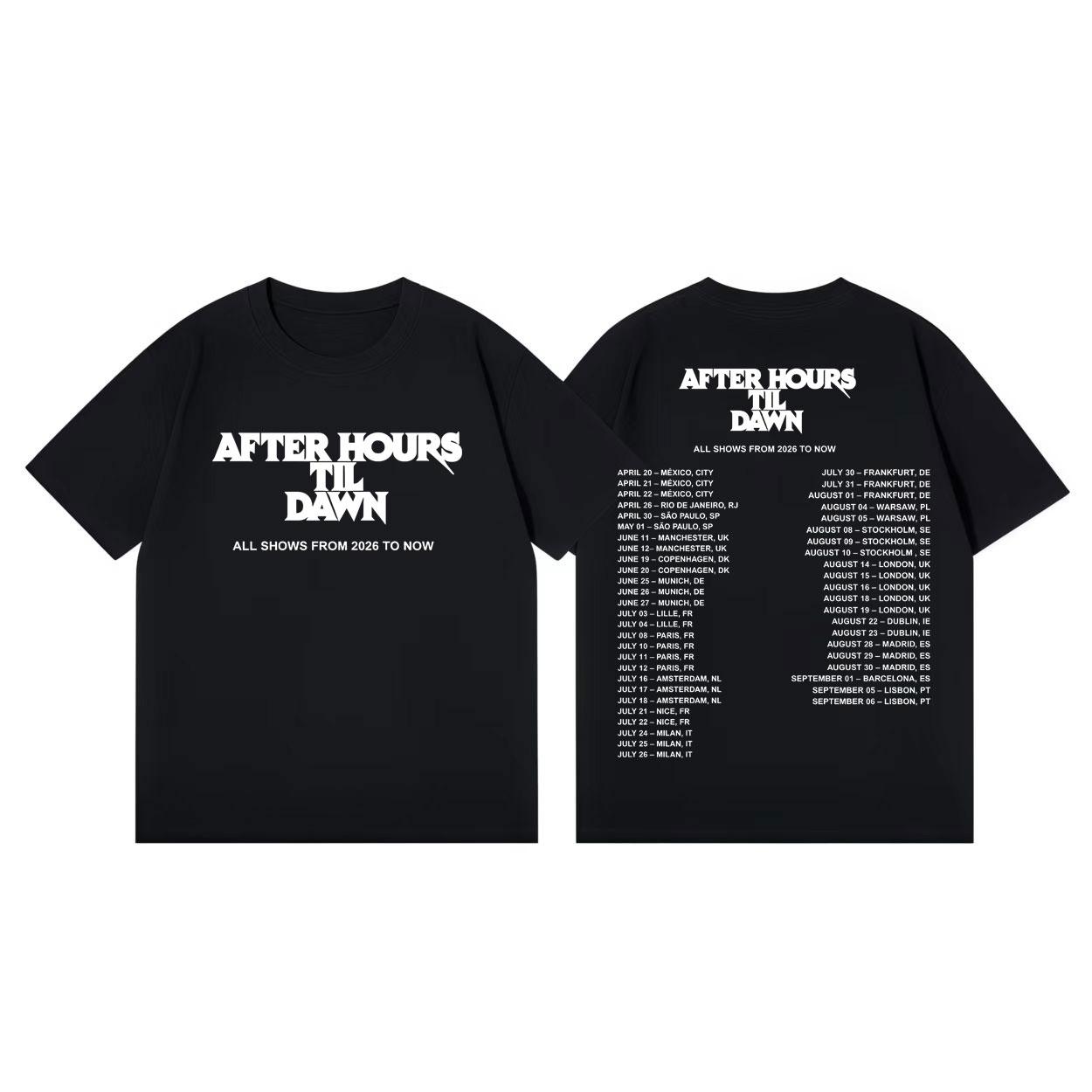 Rapper The Weeknd After Hours Til Dawn Tour 2026 Print Tshirt Summer New Hot Unisex Women Fashion Cotton Oversized Tshirt Y2K M
Rapper The Weeknd After Hours Til Dawn Tour 2026 Print Tshirt Summer New Hot Unisex Women Fashion Cotton Oversized Tshirt Y2K M