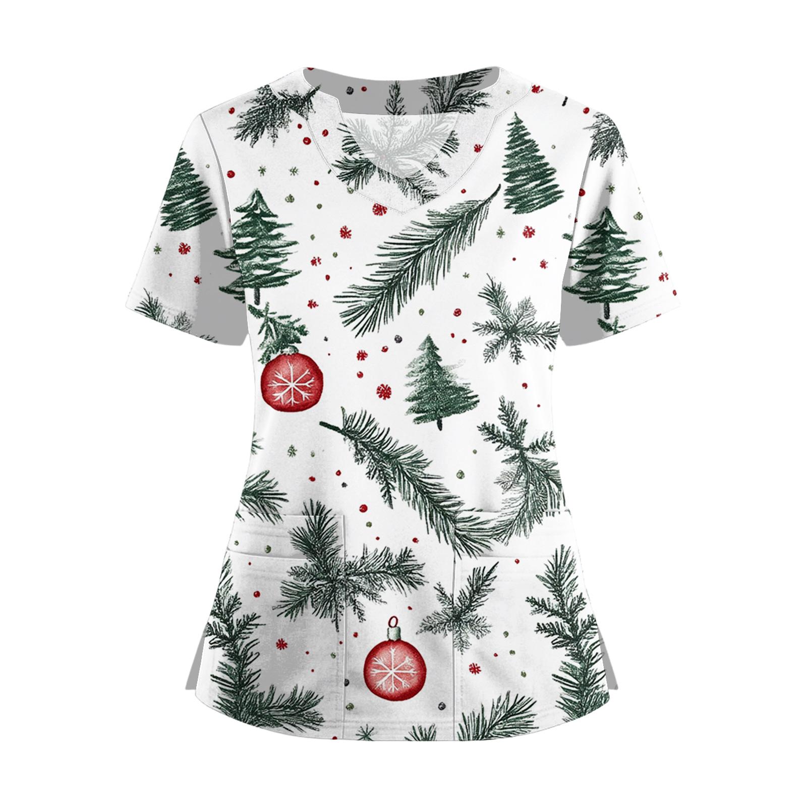 Женская футболка с коротким рукавом, рождественским принтом, V-образным вырезом, на пуговицах сбоку и разрезом XL белый
Женская футболка с коротким рукавом, рождественским принтом, V-образным вырезом, на пуговицах сбоку и разрезом XL белый