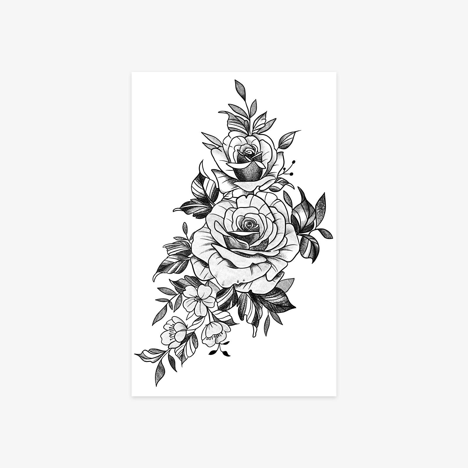 Dark Personalized Tattoo Sticker Waterproof Women S Long-Lasting Waist, Abdomen, Legs, Large Plain Flower Tattoo Sticker 12*19
Dark Personalized Tattoo Sticker Waterproof Women S Long-Lasting Waist, Abdomen, Legs, Large Plain Flower Tattoo Sticker 12*19
