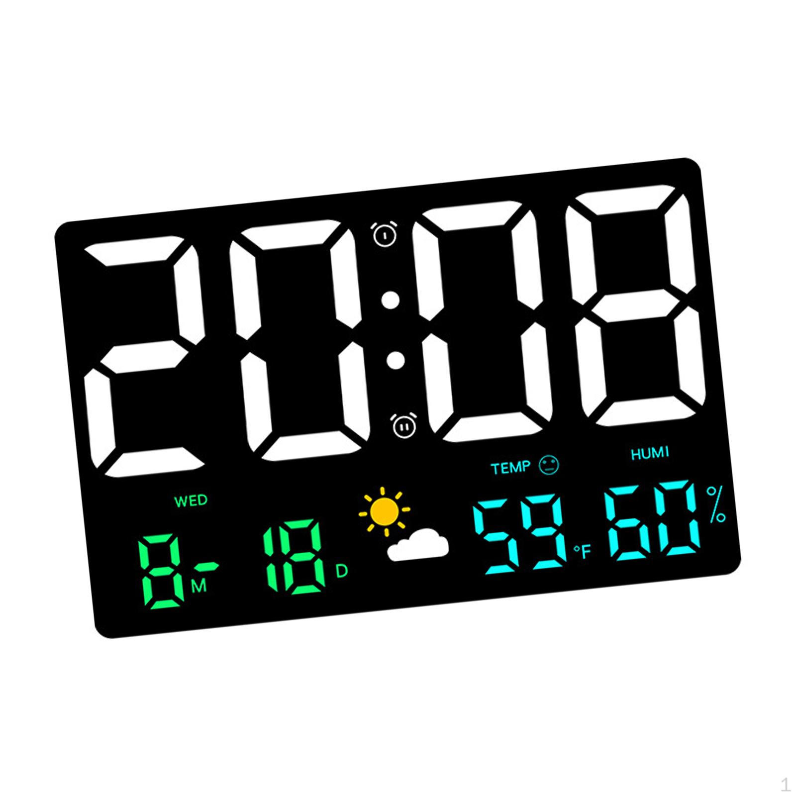 Advanced Digital Clock with Temperature and Humidity for Home Office Colorful LED
Advanced Digital Clock with Temperature and Humidity for Home Office Colorful LED