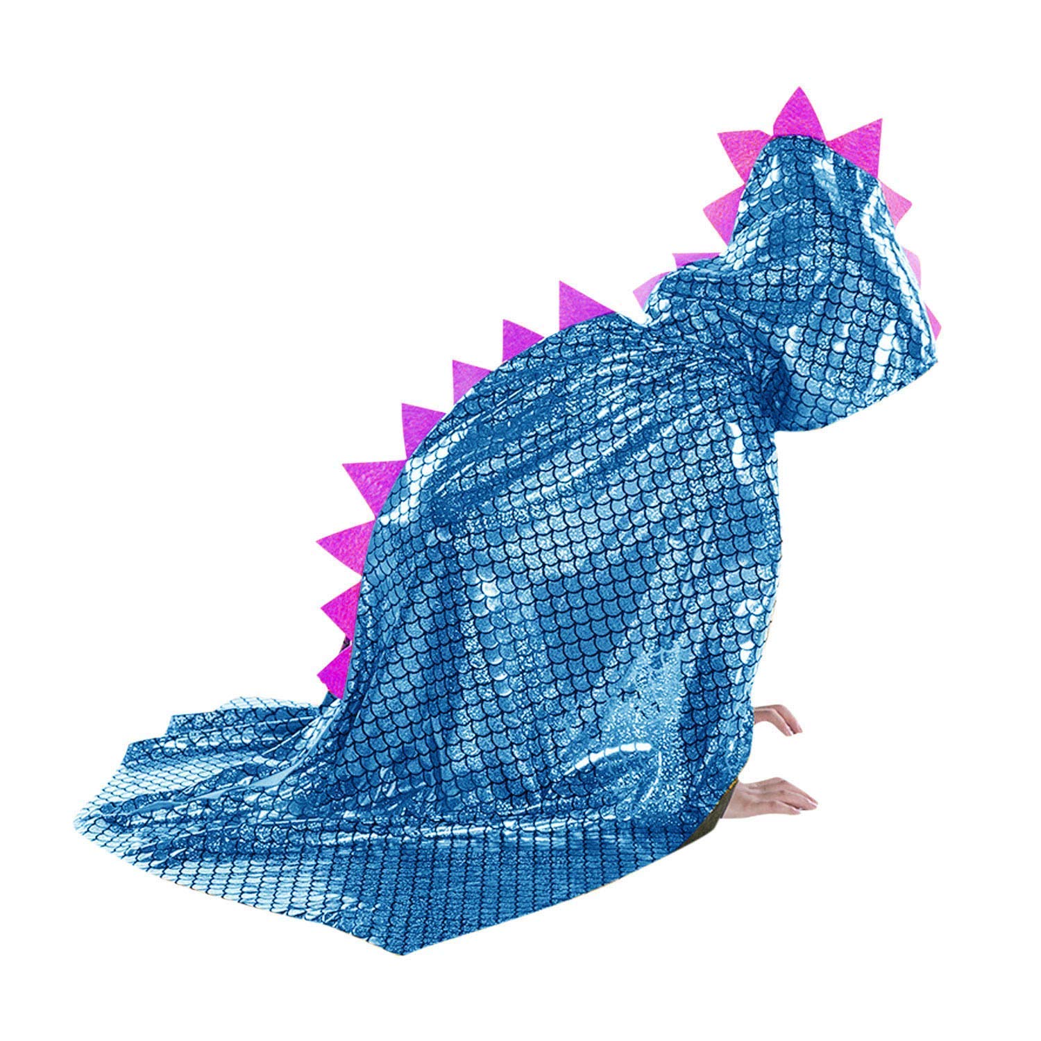 Cosplay Costume Dinosaur Cape Cloak Disguise Costume Sparkly Hooded Boys Girls Kids One Size Fits All (Blue)
Cosplay Costume Dinosaur Cape Cloak Disguise Costume Sparkly Hooded Boys Girls Kids One Size Fits All (Blue)