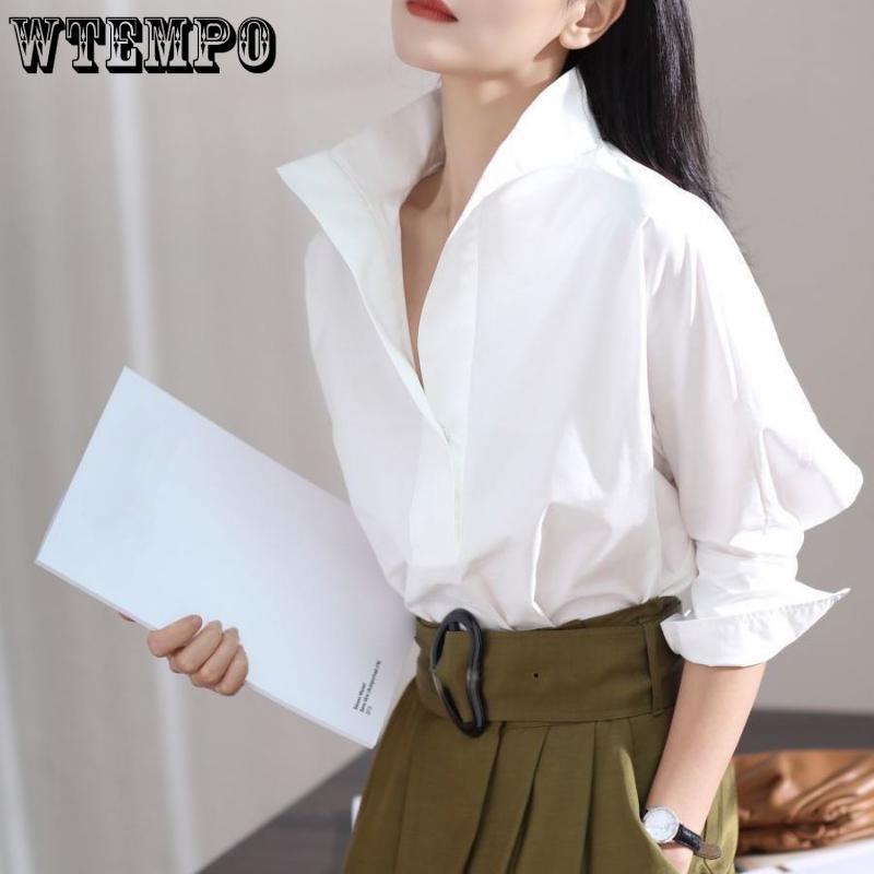 Весенне-осенняя женская рубашка, южнокорейская версия рубашки с рукавом три четверти, белая рубашка со свободным воротником, модная дизайнерская рубашка 3XL белый
Весенне-осенняя женская рубашка, южнокорейская версия рубашки с рукавом три четверти, белая рубашка со свободным воротником, модная дизайнерская рубашка 3XL белый
