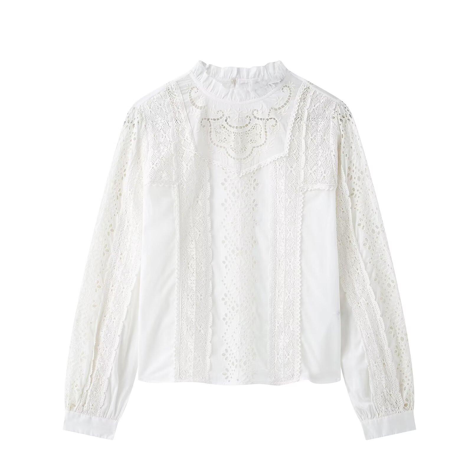 Spring 2025 Women s Lace Hollow Design Long-Sleeved Shirt - Simple & Sweet Style Extra Small
Spring 2025 Women s Lace Hollow Design Long-Sleeved Shirt - Simple & Sweet Style Extra Small