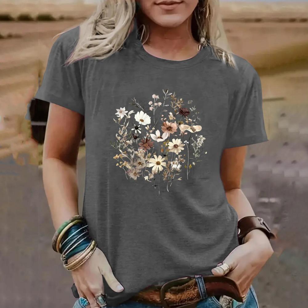 Новая летняя женская футболка с 3D-принтом, круглый вырез, короткий рукав, цветочный узор, женский уличный стиль, модная одежда 3XL
Новая летняя женская футболка с 3D-принтом, круглый вырез, короткий рукав, цветочный узор, женский уличный стиль, модная одежда 3XL