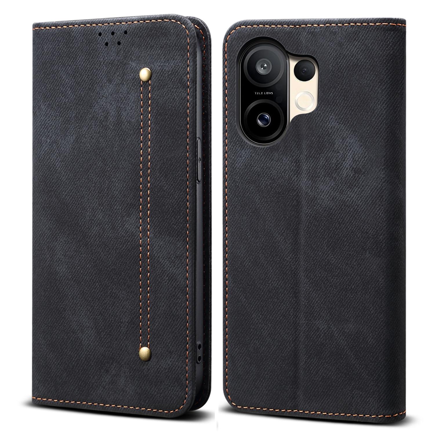 For vivo S30 5G Case Jeans Cloth Texture Anti-Scratch Leather Stand Phone Cover Black
For vivo S30 5G Case Jeans Cloth Texture Anti-Scratch Leather Stand Phone Cover Black
