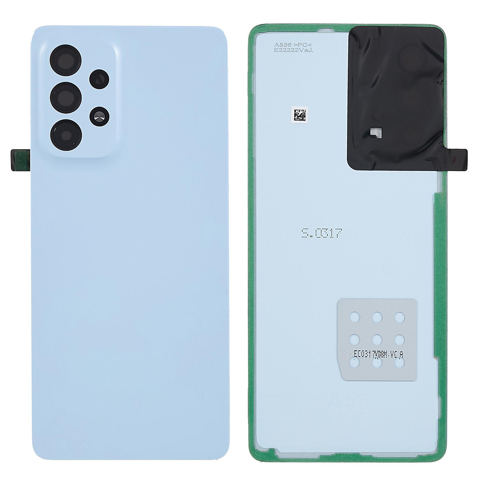 Для Samsung Galaxy A53 5G A536 Корпус батареї з клейкою наліпкою+Кришка об єктива камери (Без логотипу) Blue
Для Samsung Galaxy A53 5G A536 Корпус батареї з клейкою наліпкою+Кришка об єктива камери (Без логотипу) Blue