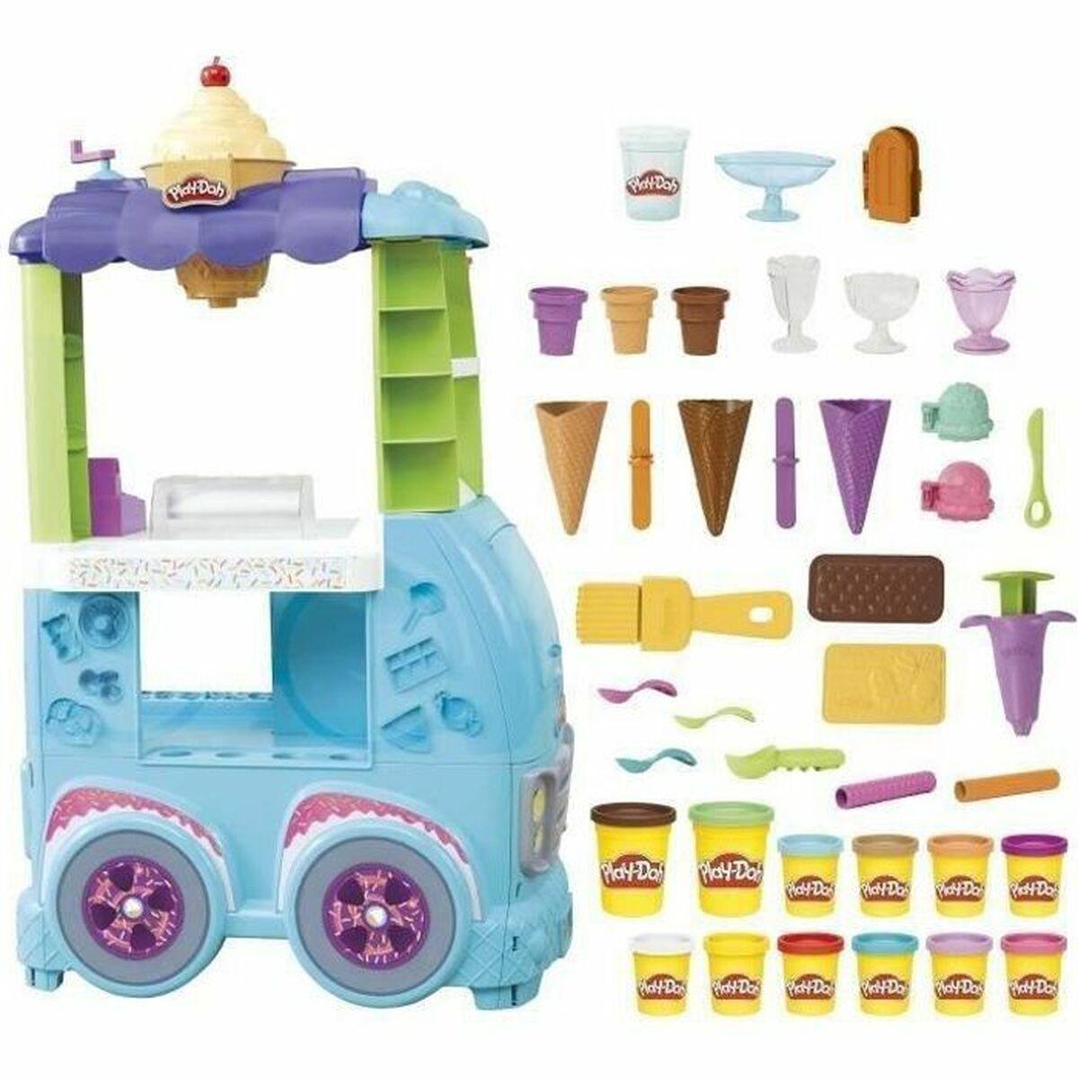 Play-Doh Гигантский грузовик с мороженым, глина для лепки, 25 штук мороженого TU прозрачный
Play-Doh Гигантский грузовик с мороженым, глина для лепки, 25 штук мороженого TU прозрачный
