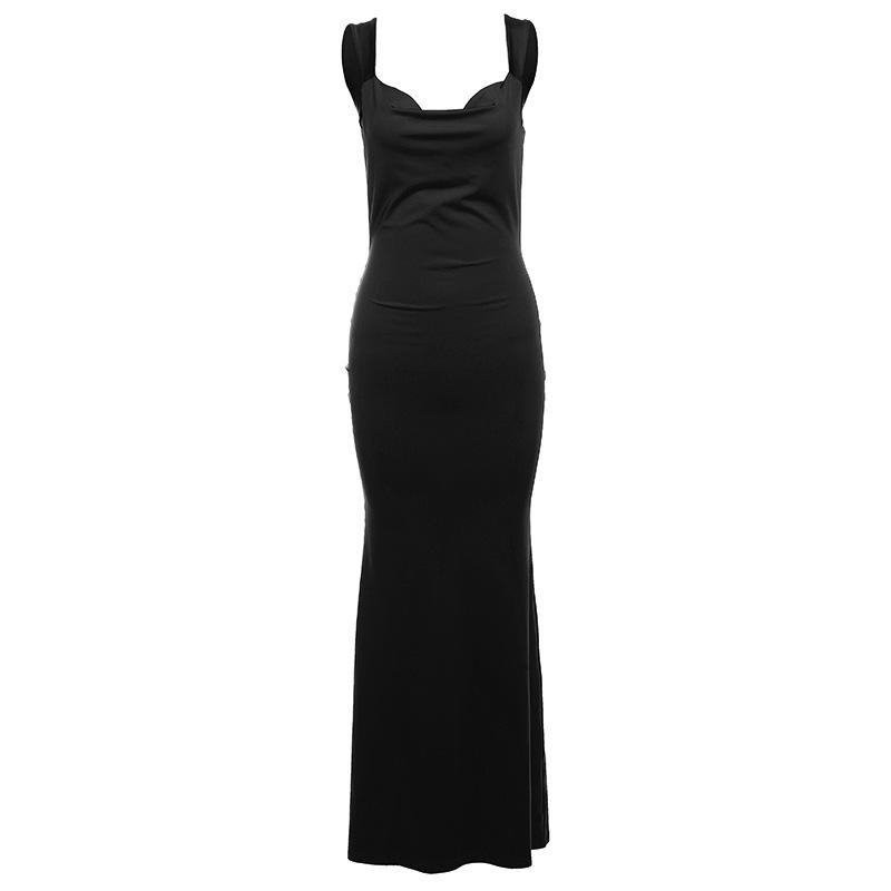 2025 Winter Women s Solid Color Spaghetti Strap Slim Fit Open Back Bowknot Dress Small чорний
2025 Winter Women s Solid Color Spaghetti Strap Slim Fit Open Back Bowknot Dress Small чорний