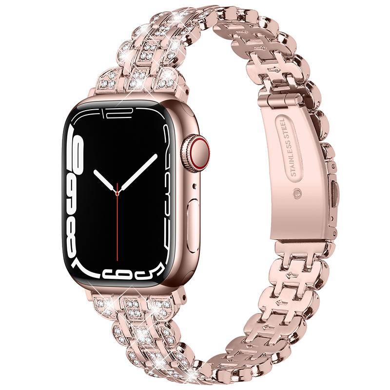 Watch Strap for Apple Watch Series 10 9 8 7 SE 6 5 4 3 2 1 42mm 41mm 40mm 38mm Stainless Steel Rhinestone Bracelet Band Silver
Watch Strap for Apple Watch Series 10 9 8 7 SE 6 5 4 3 2 1 42mm 41mm 40mm 38mm Stainless Steel Rhinestone Bracelet Band Silver