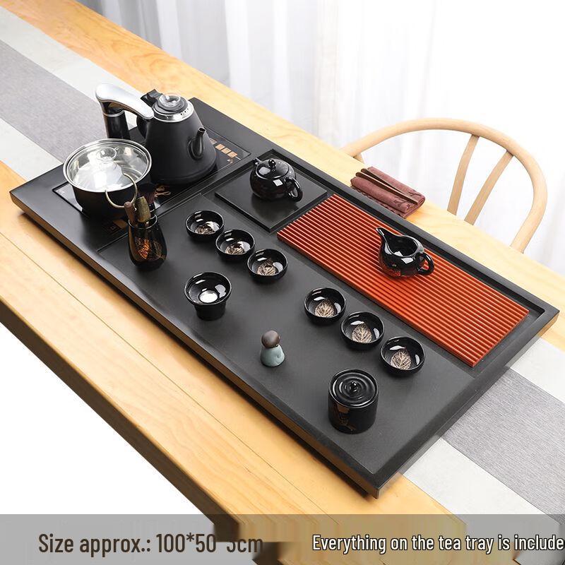 Automatic Kung Fu Tea Set with Black Gold Stone Tray
Automatic Kung Fu Tea Set with Black Gold Stone Tray