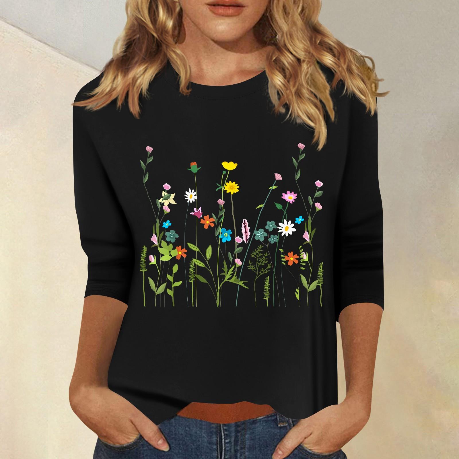 Женская мода повседневный принтованный топ с семью рукавами и круглым вырезом L чёрный
Женская мода повседневный принтованный топ с семью рукавами и круглым вырезом L чёрный