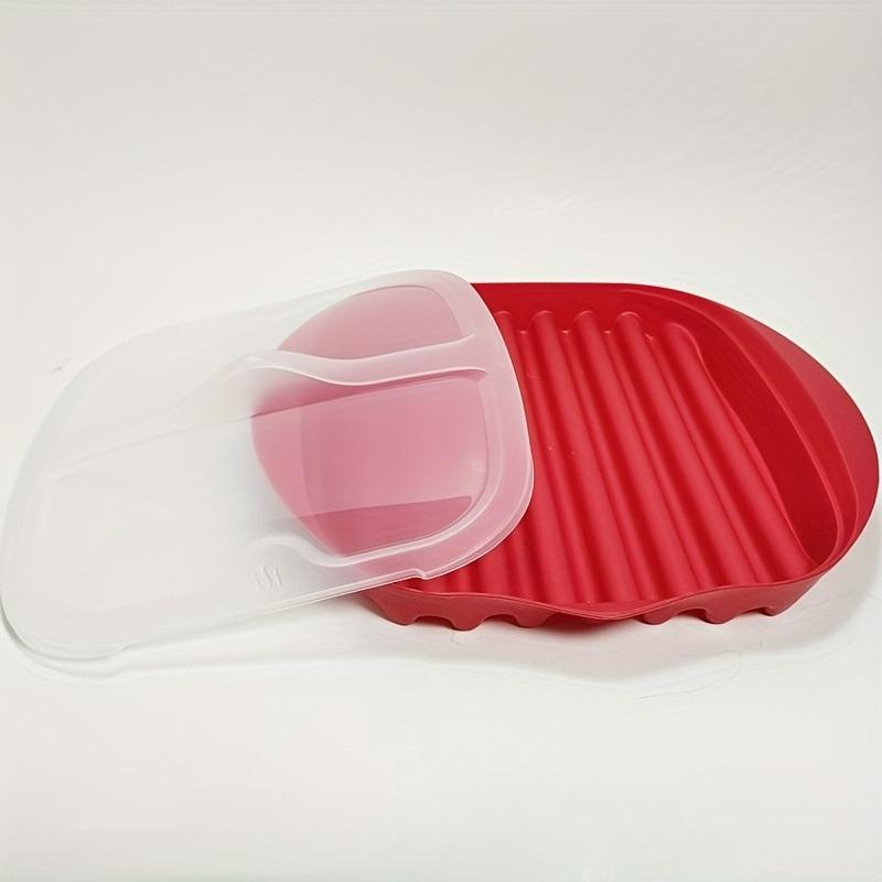 New Microwave Bacon Cooker Tray with Lid, Anti-Splatter Drainage Tray, Minimizes Fat, Ideal for Bacon, Pizza, Sauces, Quick Meal червоний
New Microwave Bacon Cooker Tray with Lid, Anti-Splatter Drainage Tray, Minimizes Fat, Ideal for Bacon, Pizza, Sauces, Quick Meal червоний