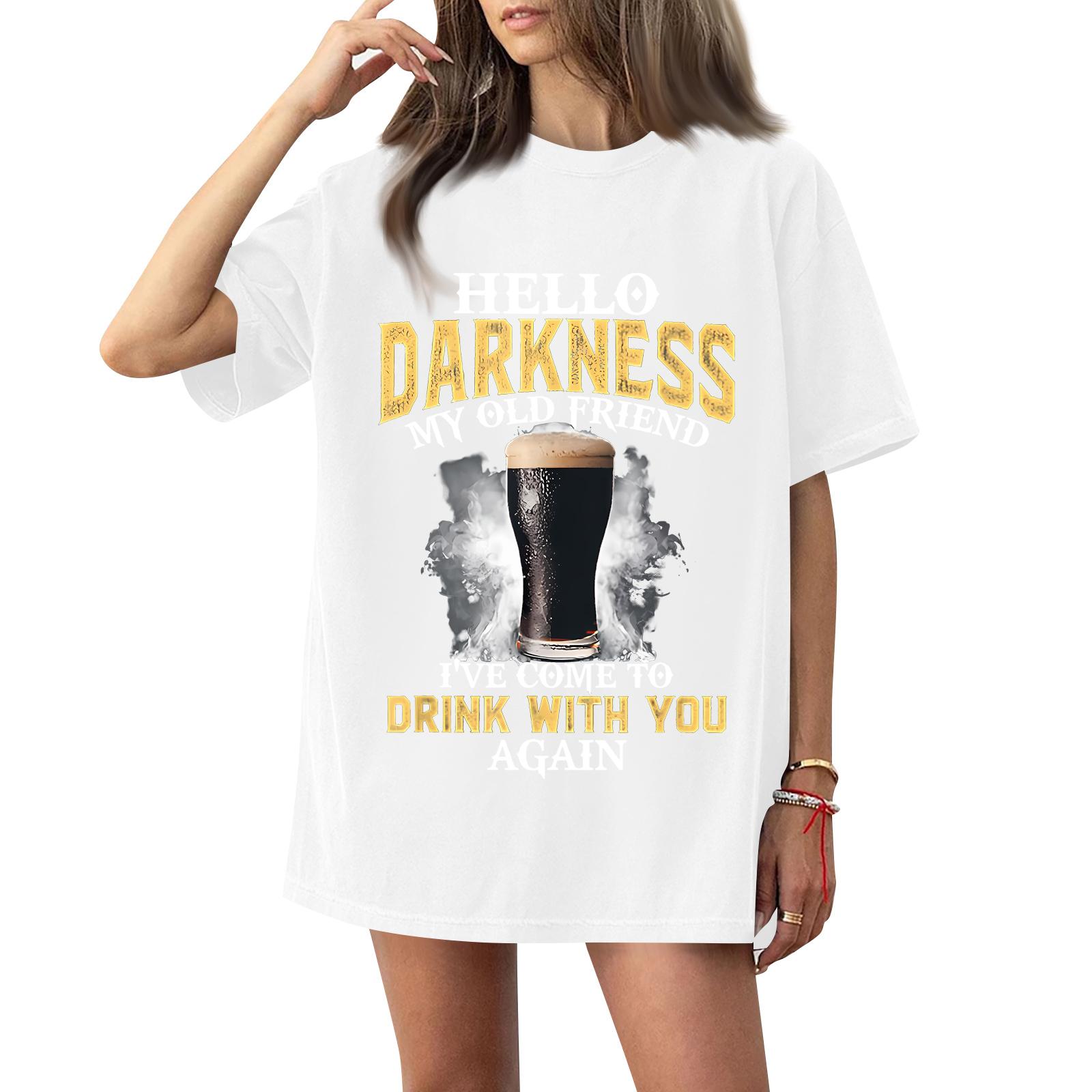 ( Darknss My Old Freend) Women s Fashion Casual Short-Sleeve Neck St. Patrick s Day Printed Shirt/T-Shirt Top XL білий
( Darknss My Old Freend) Women s Fashion Casual Short-Sleeve Neck St. Patrick s Day Printed Shirt/T-Shirt Top XL білий