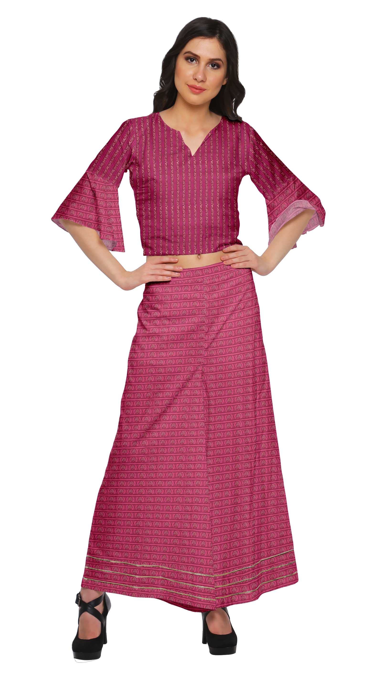 Moomaya Printed Loose Palazzo And Crop Top Set Ethnic Dress For Women Plus XS помаранчевий
Moomaya Printed Loose Palazzo And Crop Top Set Ethnic Dress For Women Plus XS помаранчевий