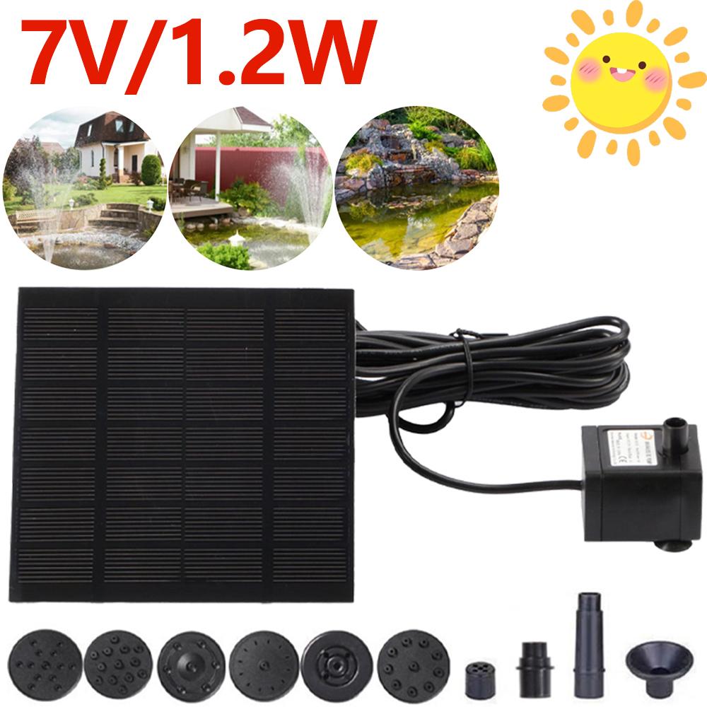 1.2W Solar Panels Water Fountain Pump with 6 Nozzles Solar Powered Fountain Wave Maker for Outdoor Bird Bath Garden Fish Pond
1.2W Solar Panels Water Fountain Pump with 6 Nozzles Solar Powered Fountain Wave Maker for Outdoor Bird Bath Garden Fish Pond