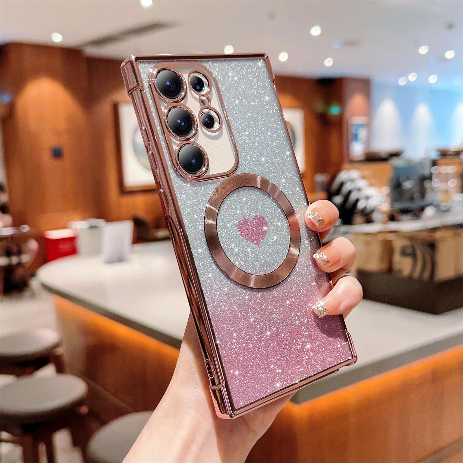 For Samsung Galaxy S23 Ultra TPU Case Bling Love Heart Magnetic Glitter Phone Cover Gold
For Samsung Galaxy S23 Ultra TPU Case Bling Love Heart Magnetic Glitter Phone Cover Gold
