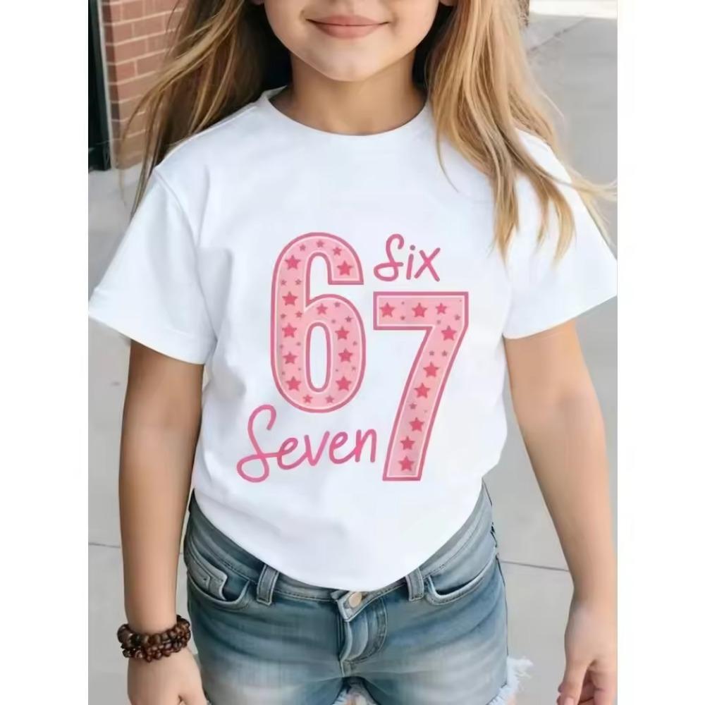 Short-sleeved T-shirt Fashion Summer Girl Kids Comfortable Round Neck T-shirt Cute Children s Birthday Gift Pink 100
Short-sleeved T-shirt Fashion Summer Girl Kids Comfortable Round Neck T-shirt Cute Children s Birthday Gift Pink 100