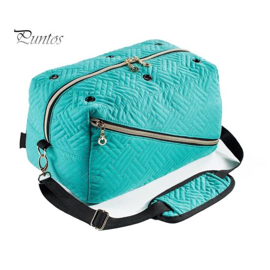 Сумка для хранения шерстяной пряжи, портативный органайзер для принадлежностей для вязания крючком, большая вместительная сумка с карманами, сумка для хранения мотков пряжи, препятствующая спутыванию, для вязания крючком