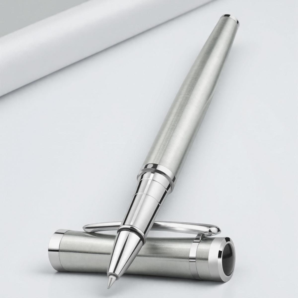 Classic Metal Signature Roller Ball Pen Retractable Fine Point 0.5mm Luxury Office Writing Supplies Smooth Ink Pens срібний
Classic Metal Signature Roller Ball Pen Retractable Fine Point 0.5mm Luxury Office Writing Supplies Smooth Ink Pens срібний
