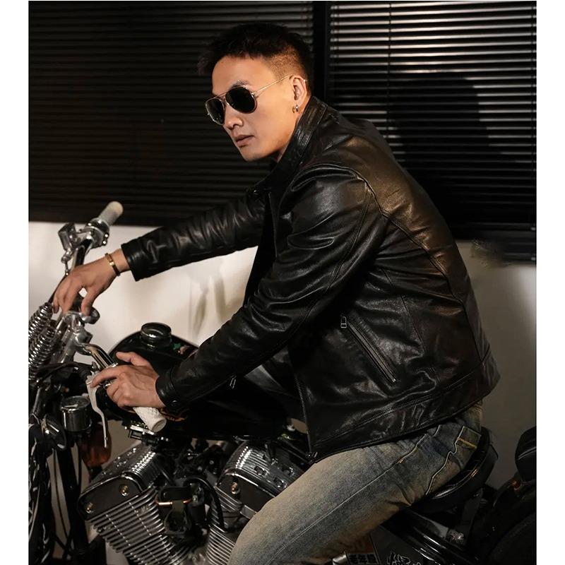 Куртка из натуральной телячьей кожи первого слоя Super cool motorcycle , высококачественная мужская кожаная куртка, воротник-стойка в американском стиле 4XL
Куртка из натуральной телячьей кожи первого слоя Super cool motorcycle , высококачественная мужская кожаная куртка, воротник-стойка в американском стиле 4XL