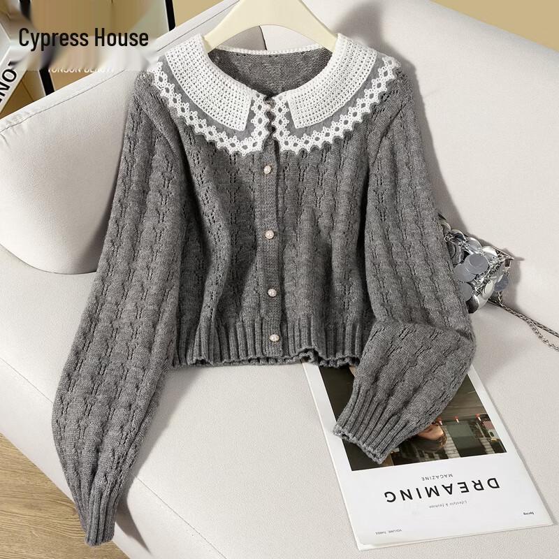Women s Doll Collar Long Sleeve Knitted Cardigan S
Women s Doll Collar Long Sleeve Knitted Cardigan S