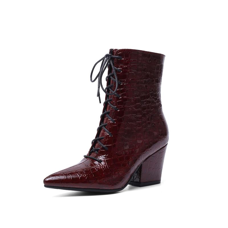 Брендовые женские сапоги из змеиной кожи, модные ботильоны с острым носком на осень-зиму, ковбойские сапоги в стиле вестерн со шнуровкой для женщин 34
Брендовые женские сапоги из змеиной кожи, модные ботильоны с острым носком на осень-зиму, ковбойские сапоги в стиле вестерн со шнуровкой для женщин 34