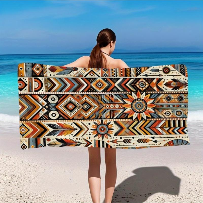 1pc Boho Tribal Aztec Beach Towel Suitable for Pool,Sunflower & Feather Design,Rectangular Towel for &,Summer Festival Accessory W30*H60(CM)
1pc Boho Tribal Aztec Beach Towel Suitable for Pool,Sunflower & Feather Design,Rectangular Towel for &,Summer Festival Accessory W30*H60(CM)