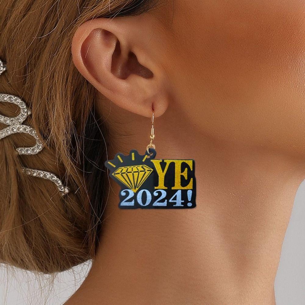 Aesthetic 2024 New Year Stud Earrings Silver Acrylic Party Earrings Happy New Year Earrings Party A
Aesthetic 2024 New Year Stud Earrings Silver Acrylic Party Earrings Happy New Year Earrings Party A