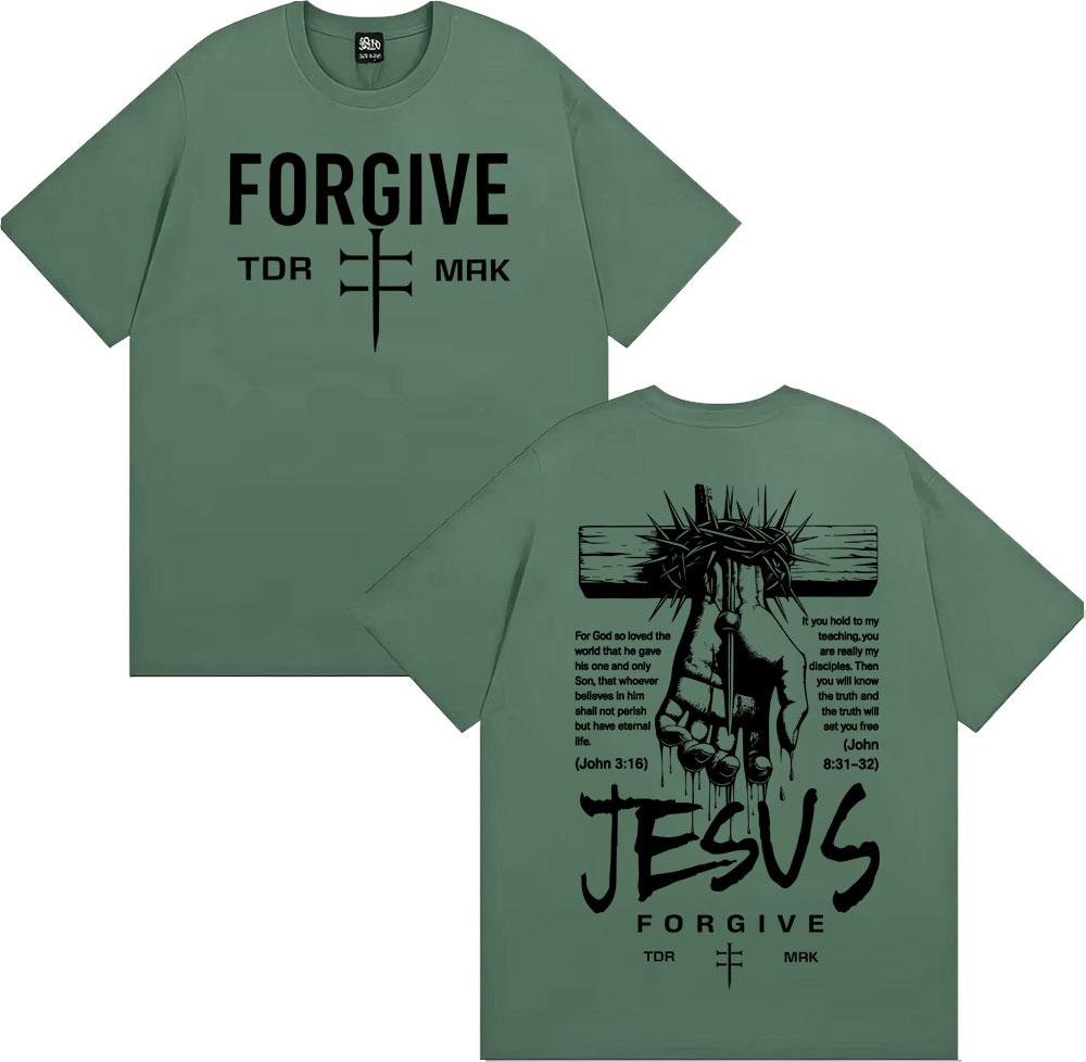 Jesus Forgive Christian Graphic T Shirts Unisex WOMEN Summer Short Sleeve Cotton Hot Sale T Shirt Fashion Vintage Oversized Tshirt 4XL
Jesus Forgive Christian Graphic T Shirts Unisex WOMEN Summer Short Sleeve Cotton Hot Sale T Shirt Fashion Vintage Oversized Tshirt 4XL