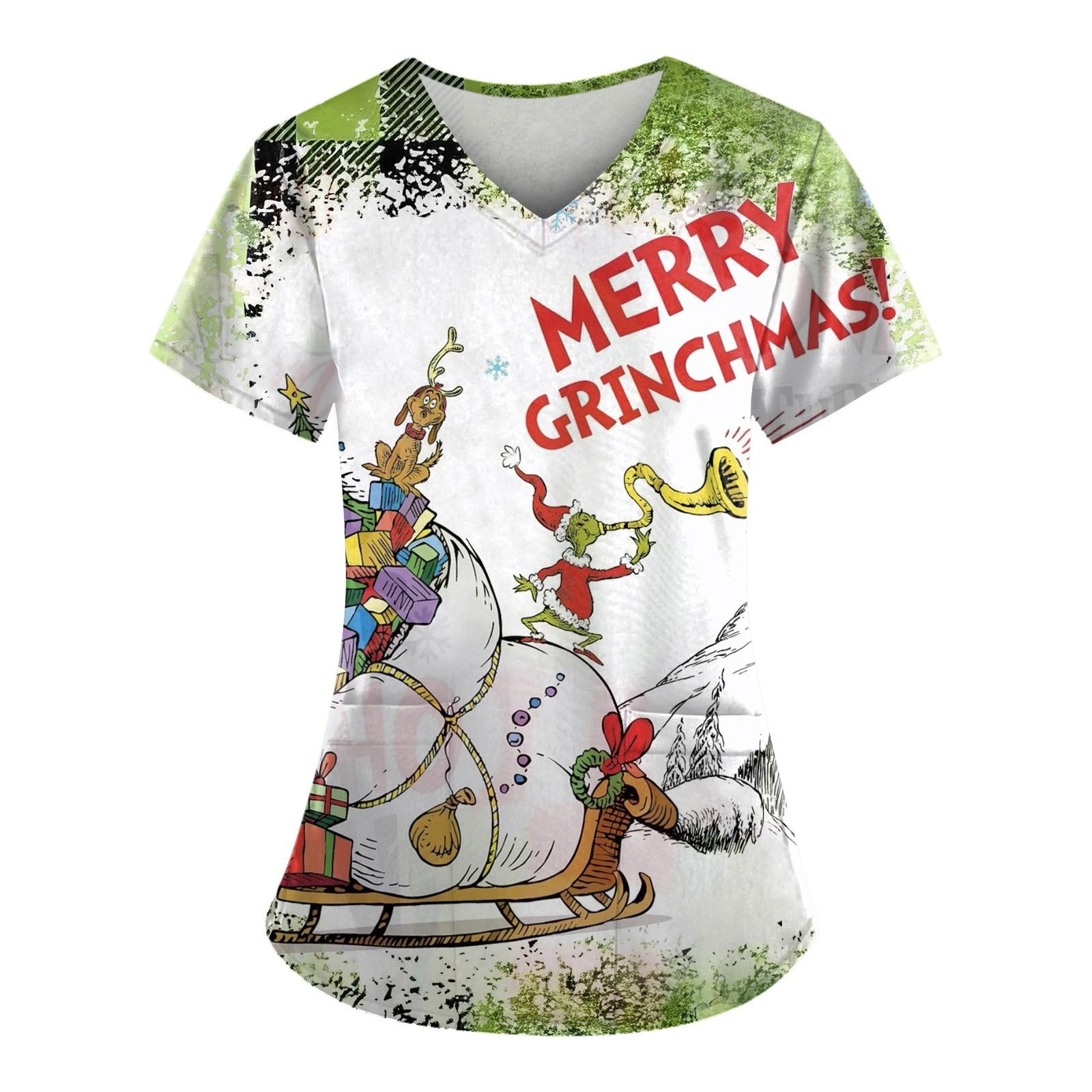 Жіноча верхня частина з кишеньковим принтом з V-подібним вирізом і хрестом з коротким рукавом XXL
Жіноча верхня частина з кишеньковим принтом з V-подібним вирізом і хрестом з коротким рукавом XXL