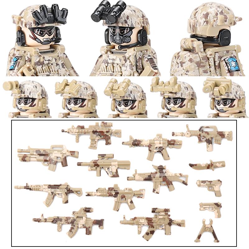 US Navy Seals Special Forces Helmet Building Blocks City Modern Army SWAT Soldier Figures Military Weapons Guns Vest Bricks Toy
US Navy Seals Special Forces Helmet Building Blocks City Modern Army SWAT Soldier Figures Military Weapons Guns Vest Bricks Toy