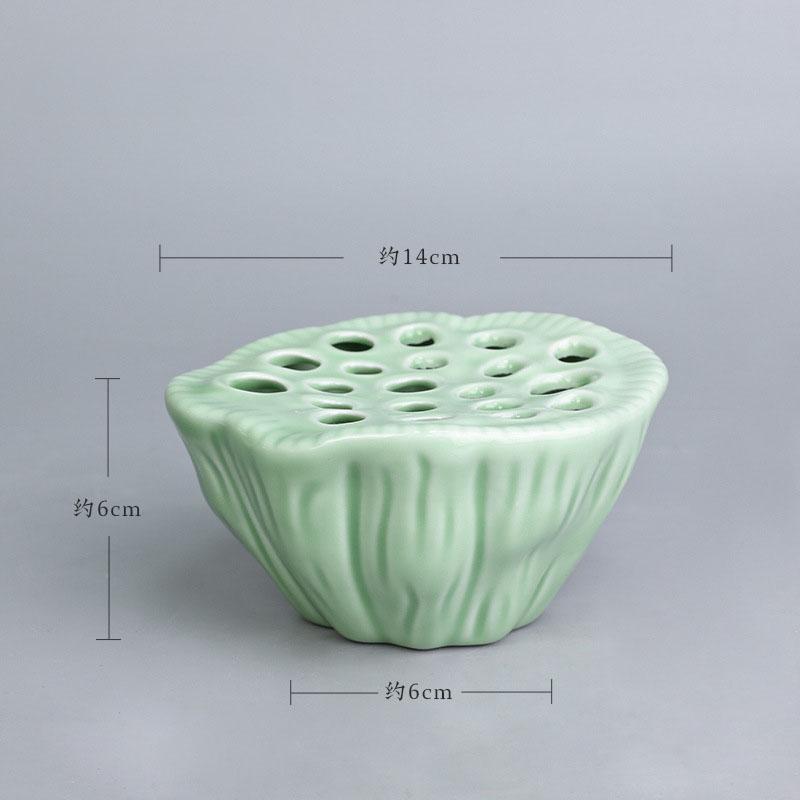 Japanese Style Ikebana Holder Ceramic Lotus Seedpod Shape Flower Arrangement Vase Tea Table Zen Utensil Flower Art Fixed Tool
Japanese Style Ikebana Holder Ceramic Lotus Seedpod Shape Flower Arrangement Vase Tea Table Zen Utensil Flower Art Fixed Tool