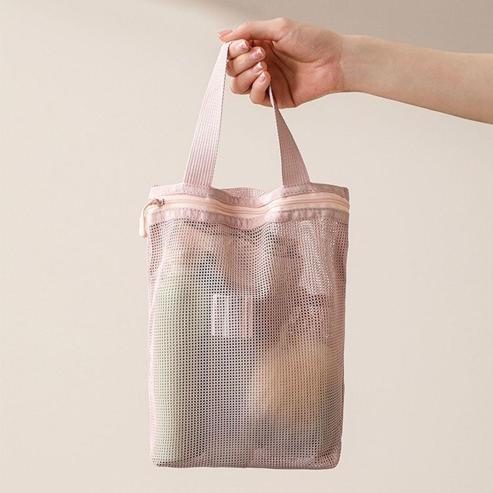 Breathable Toiletry Storage Bag with Handy Handle Washing Handbag Mesh Toiletry Bag Outdoor сірий
Breathable Toiletry Storage Bag with Handy Handle Washing Handbag Mesh Toiletry Bag Outdoor сірий
