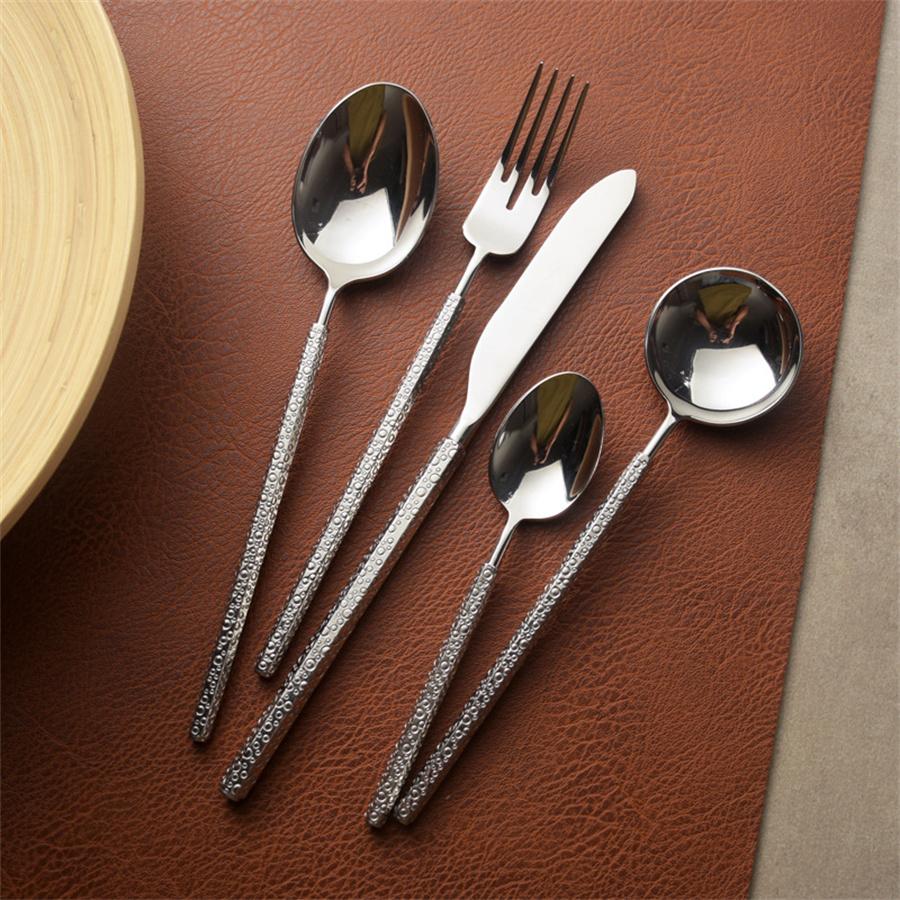 304 Stainless Steel French Steak Knife Fork And Spoon High-color Hexagonal Handle Western-style Tableware Mirror Soup Spoon
304 Stainless Steel French Steak Knife Fork And Spoon High-color Hexagonal Handle Western-style Tableware Mirror Soup Spoon