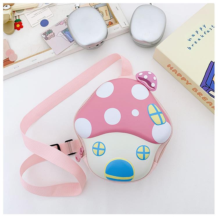 School bag cute little mushroom breast bag casual change bag cartoon hard shell shoulder crossbody backpack рожевий
School bag cute little mushroom breast bag casual change bag cartoon hard shell shoulder crossbody backpack рожевий