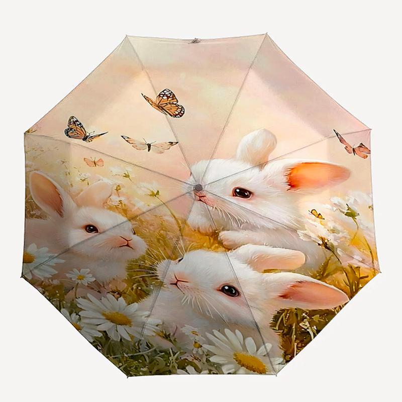 1pc rabbit flowers umbrella automatic open/close, 8-Rib Durable Frame, Compact Folding Design, Ideal Birthday/Holiday Gift 1173A
1pc rabbit flowers umbrella automatic open/close, 8-Rib Durable Frame, Compact Folding Design, Ideal Birthday/Holiday Gift 1173A