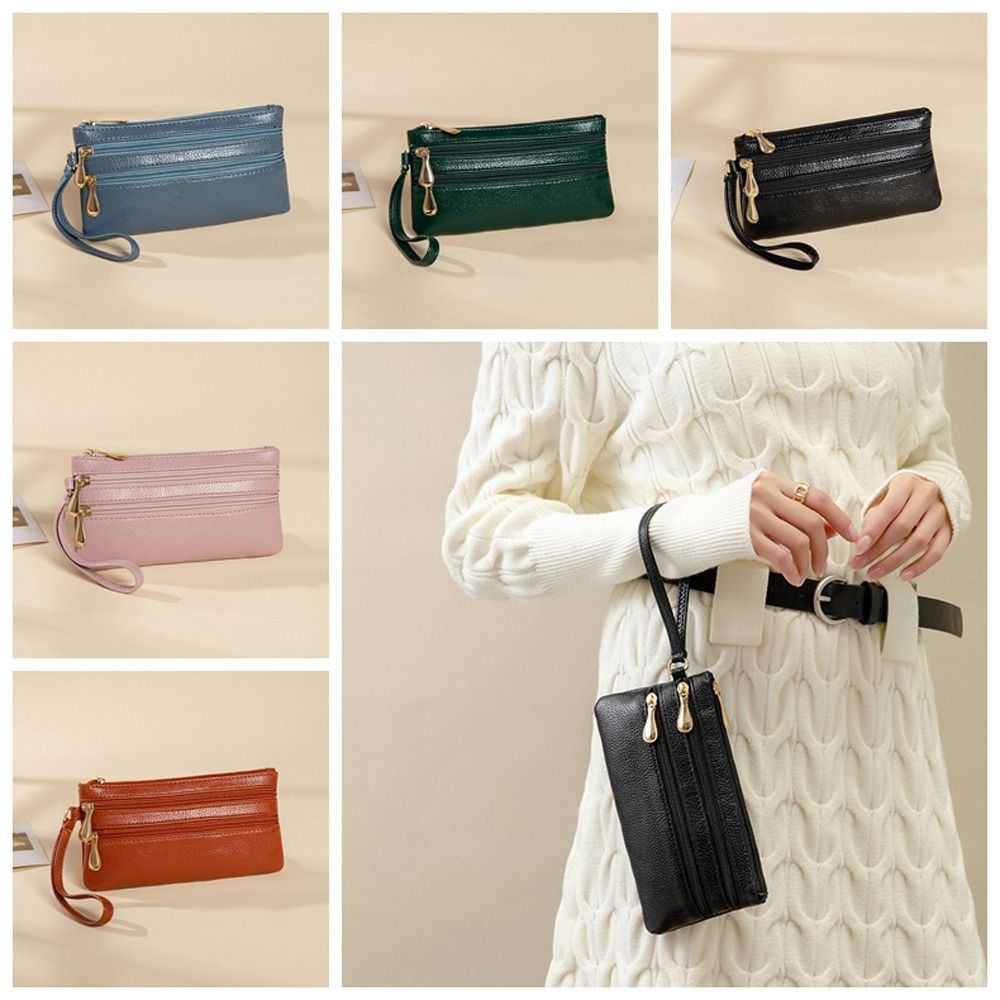 Solid Color Lychee Pattern Long Wallet Multi-pocket Two Zipper Coin Purse Simple Outdoor
Solid Color Lychee Pattern Long Wallet Multi-pocket Two Zipper Coin Purse Simple Outdoor