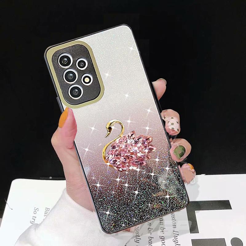 Блестящий Градиентный Бриллиантовый Лебедь Силиконовый Чехол для Samsung Galaxy S22 Ultra S21 Plus A53 A33 A73 A23 A52 A12 M32 4G 5G Блестящие Стразы Мягкая TPU Накладка Samsung Galaxy A23 4G чёрный
Блестящий Градиентный Бриллиантовый Лебедь Силиконовый Чехол для Samsung Galaxy S22 Ultra S21 Plus A53 A33 A73 A23 A52 A12 M32 4G 5G Блестящие Стразы Мягкая TPU Накладка Samsung Galaxy A23 4G чёрный