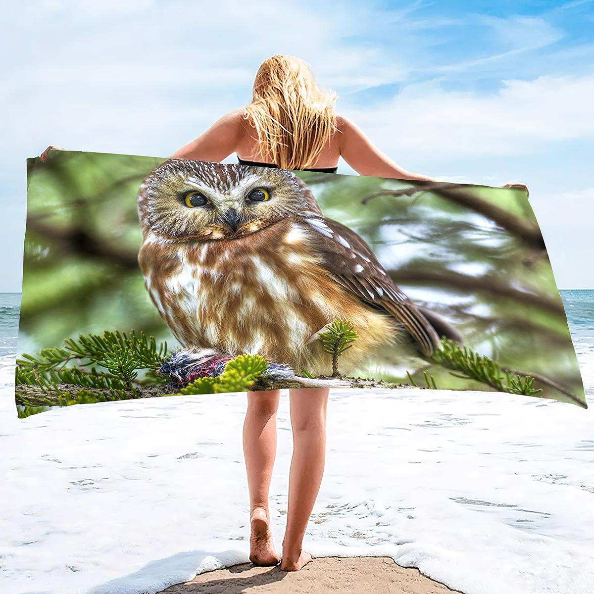 Owl Beach Towel,Oversized Light Absorbent Blanket Towel, Soft Bath Towel, Suitable for Beach Swimming Pool,Hot Spring Gym Travel W40*H60(CM)
Owl Beach Towel,Oversized Light Absorbent Blanket Towel, Soft Bath Towel, Suitable for Beach Swimming Pool,Hot Spring Gym Travel W40*H60(CM)