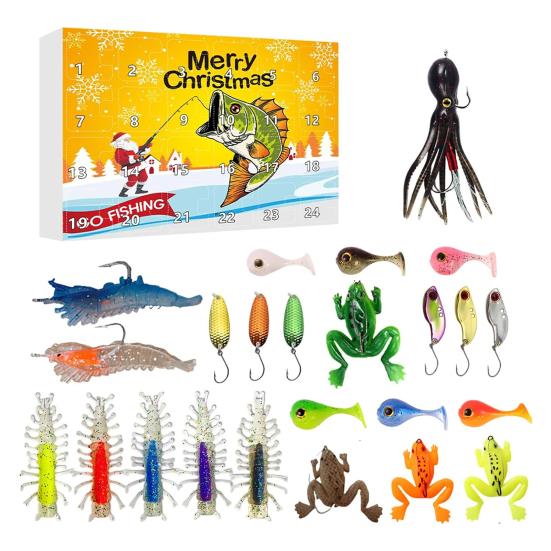 2025 Fishing Advent Calendar Christmas Countdown Calendar with 24 Baits 24 Days Fishing Lures Set for Men Dad Teen Anglers A
2025 Fishing Advent Calendar Christmas Countdown Calendar with 24 Baits 24 Days Fishing Lures Set for Men Dad Teen Anglers A
