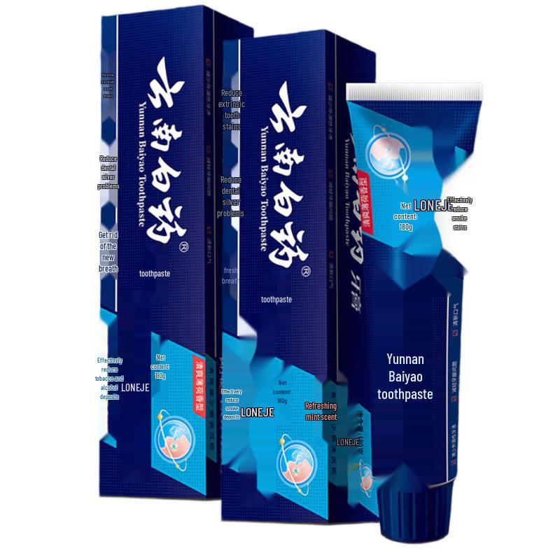 Yunnan Baiyao Fresh Breath & Stain Removal Toothpaste
Yunnan Baiyao Fresh Breath & Stain Removal Toothpaste