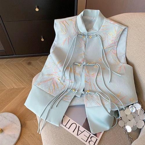 2025 золотой шелк жаккард бамбуковый лист бахрома жилет женский высококлассный жилет верхняя одежда жилет 3XL (recommended 138-75 kg)
2025 золотой шелк жаккард бамбуковый лист бахрома жилет женский высококлассный жилет верхняя одежда жилет 3XL (recommended 138-75 kg)
