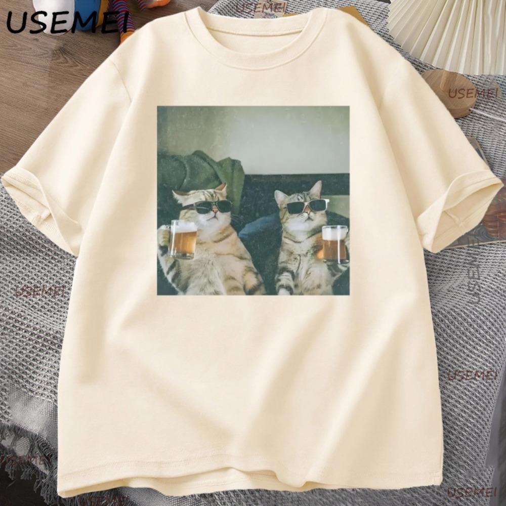 Funny Cool Cat Drinking Beer T-shirt Casual Short-sleeved T-shirt Men s Clothes Harajuku Round Neck Men s Designer Top M
Funny Cool Cat Drinking Beer T-shirt Casual Short-sleeved T-shirt Men s Clothes Harajuku Round Neck Men s Designer Top M