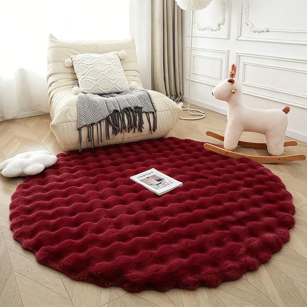 Round Bubble Faux Rabbit Fur Rug Soft Plush Mats Cream Style Bedroom Bedside Carpet Kids Play Floor Mat for Living Room Nursery Diam 60cm(23.6inch)
Round Bubble Faux Rabbit Fur Rug Soft Plush Mats Cream Style Bedroom Bedside Carpet Kids Play Floor Mat for Living Room Nursery Diam 60cm(23.6inch)