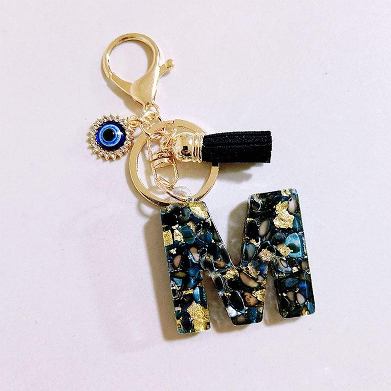 Black Glazed Stone 26 Initials Alphabet Key Chain Women Jewelry Gifts
Black Glazed Stone 26 Initials Alphabet Key Chain Women Jewelry Gifts