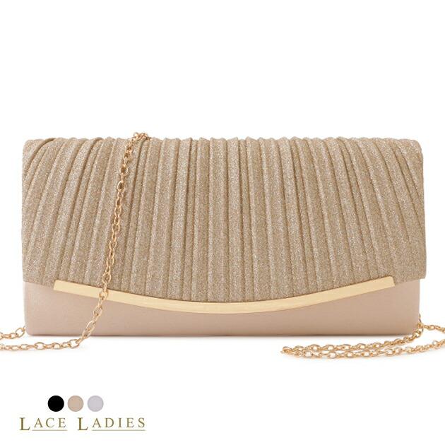 2way Party Bag Clutch Bag Shoulder Bag Ladies Lame Pleated Spring Summer Autumn Winter Formal Pretty Feminine Wedding Invitation After-Party Thank
2way Party Bag Clutch Bag Shoulder Bag Ladies Lame Pleated Spring Summer Autumn Winter Formal Pretty Feminine Wedding Invitation After-Party Thank