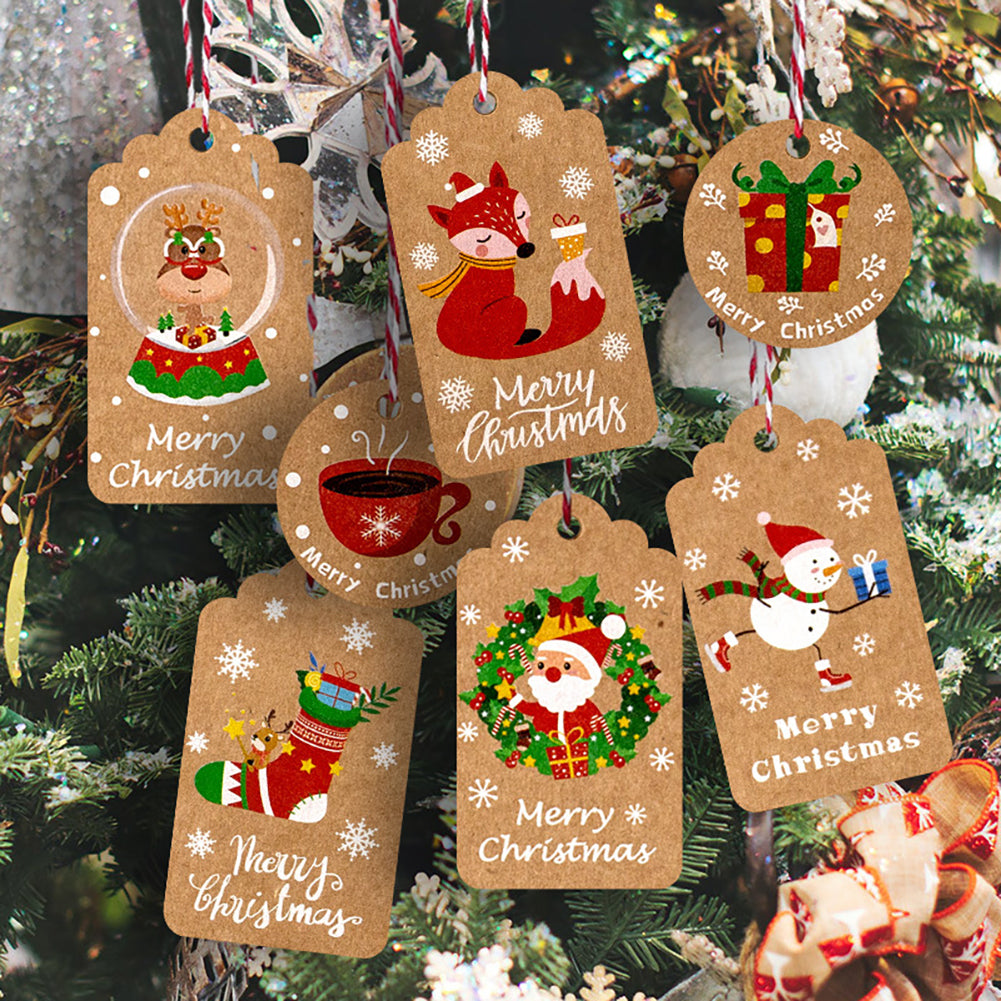 50pcs Merry Christmas Thank you Kraft Paper Tags Xmas tree Hanging Label Navidad new year Party Gift Card Decorations for Home
50pcs Merry Christmas Thank you Kraft Paper Tags Xmas tree Hanging Label Navidad new year Party Gift Card Decorations for Home