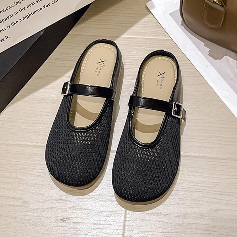 Полые полутапочки женские 2025 лето сумка голова мягкая подошва повседневная носка дышащие ленивые туфли плоские холодные тапочки 40
Полые полутапочки женские 2025 лето сумка голова мягкая подошва повседневная носка дышащие ленивые туфли плоские холодные тапочки 40