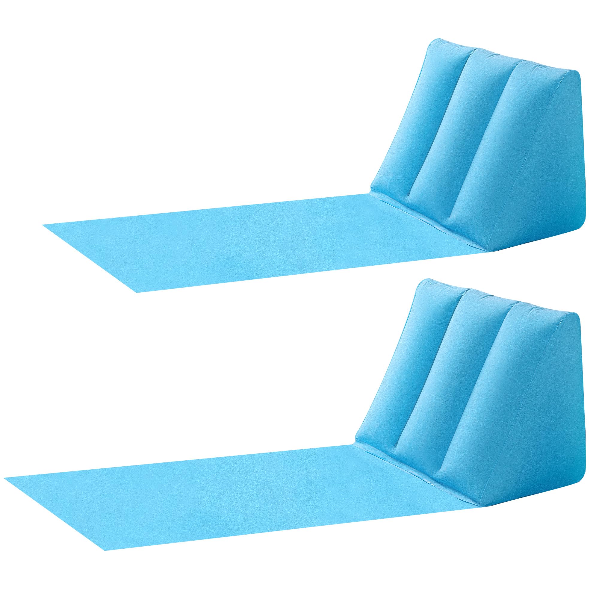 2 Pack Inflatable Beach Mat Lounge Chair - Flocking Camping Leisure Lounger Back Pillow - Portable Beach Reclining Lounger
2 Pack Inflatable Beach Mat Lounge Chair - Flocking Camping Leisure Lounger Back Pillow - Portable Beach Reclining Lounger