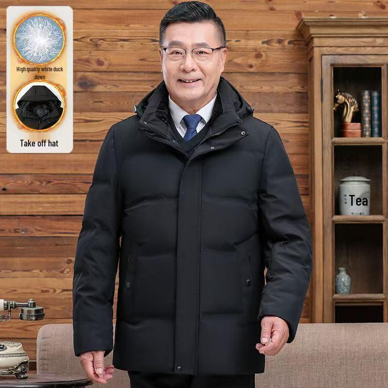Men s Winter Hooded Down Jacket - Warm, Casual, Loose-Fit White Duck Down for Middle-Aged & Elderly 4XL for 180-190 lbs
Men s Winter Hooded Down Jacket - Warm, Casual, Loose-Fit White Duck Down for Middle-Aged & Elderly 4XL for 180-190 lbs